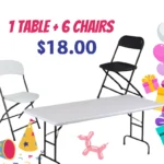 Offer 1 table 6 chairs